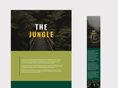 Projeto The Jungle branding design site ui web webflow website