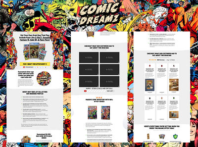 Comic Dreamz - Sales Funnel clickfunnels funnel funnel design marketing sales funnel sales page