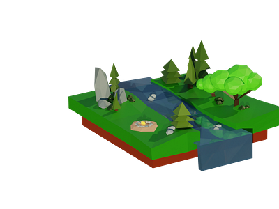 LowPoly Campfire