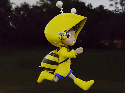 Max & Bee 3d 3dart 3dmodel blender render