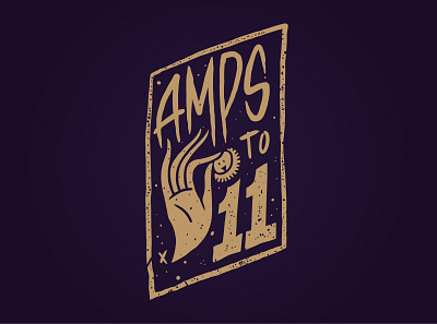 Logo Amps to 11 amps to 11 amps to eleven logo design logo punk logo rock logo trash punk rock roww rowwdesign volume to 11