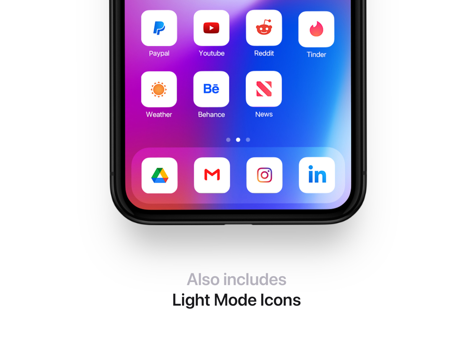 iOS 14 Rainbow Gradient Icon Pack by Lisa Jacobs on Dribbble