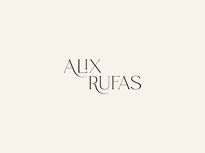 Alix Rufas Logotype branding coaching font high end lettering logo logotype luxurious luxury magic magical personal serif typeface typography vintage wordmark