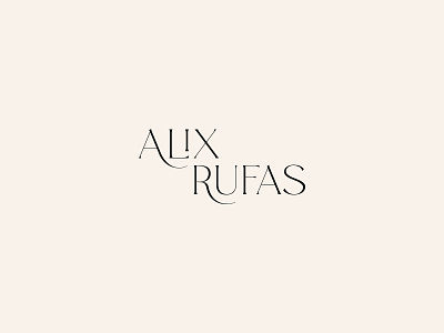 Alix Rufas Logotype