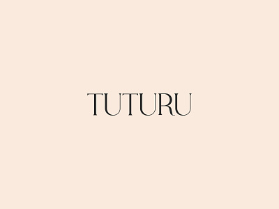 Tuturu Logotype Design beans botanical coffee eco fashion flavor food logotype luxurious luxury natural organic sustainable typography wordmark