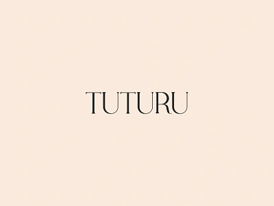 Tuturu Logotype Design beans botanical coffee eco fashion flavor food logotype luxurious luxury natural organic sustainable typography wordmark