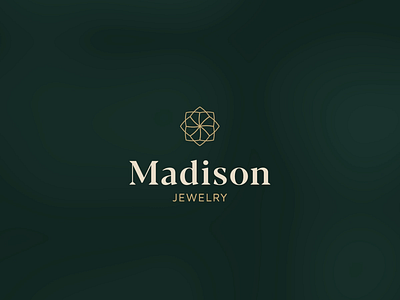 Madison Logo Animation animation badge branding branding gif diamond gif gif animated gold greens jewelry lines logo logo animation luxury minimal outlined serif vector vectors