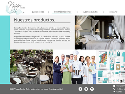 Sitio Web. Nuestros Productos