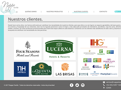 Sitio Web. Nuestros Clientes app branding design graphic design illustration logo vector