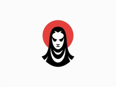 Evil nun logo design