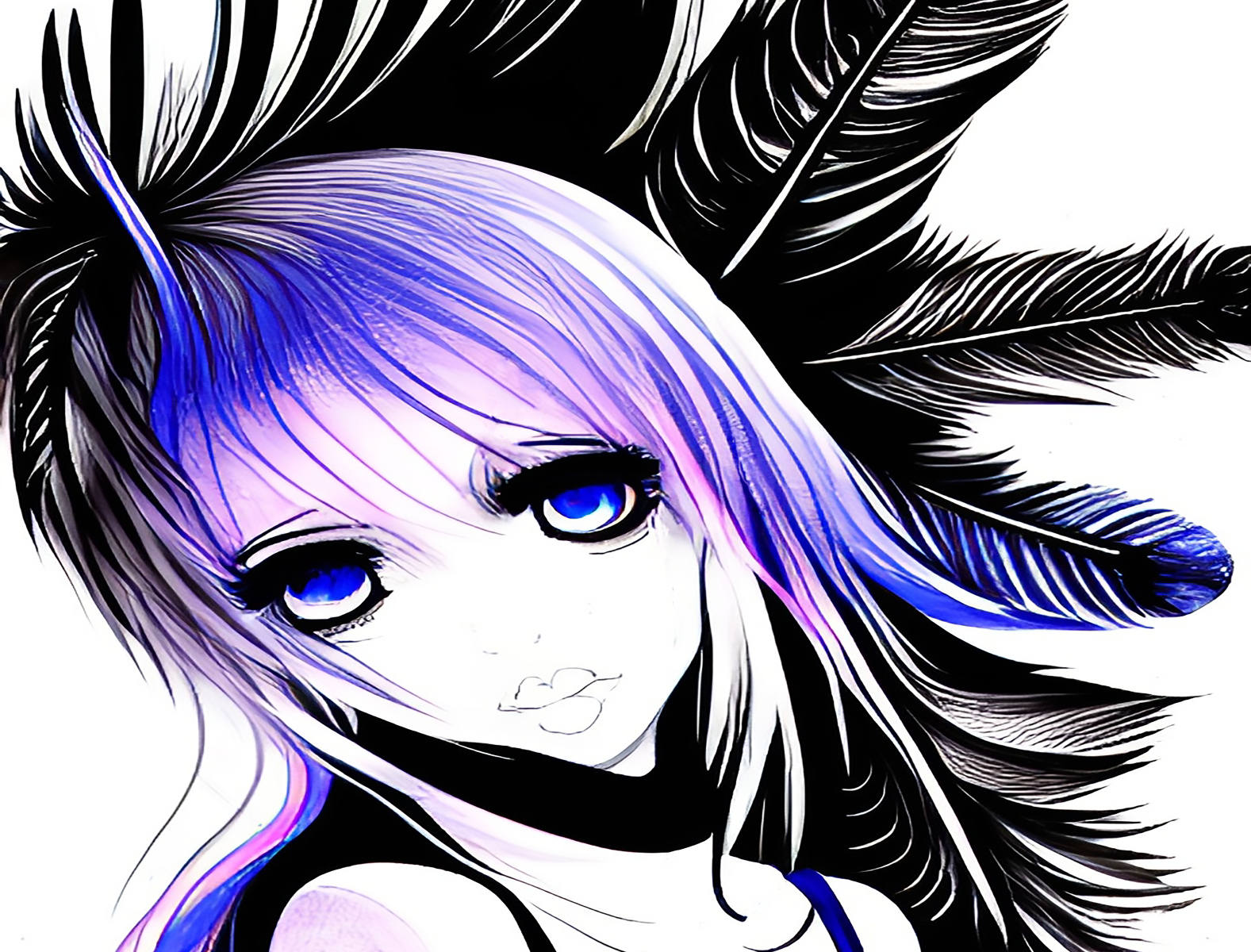 Anime Feather Tail Angel M, Anime, fictional Character, cartoon, tail png |  PNGWing