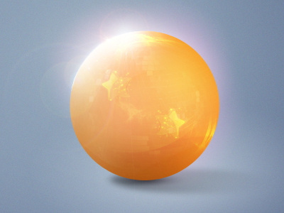 Dragon Ball n°2 ball dbz icon orange shiny star