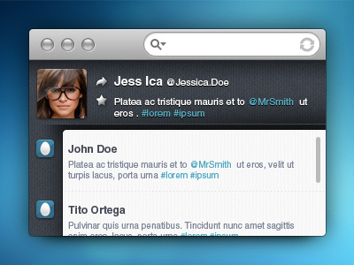 Tiny twitter widget