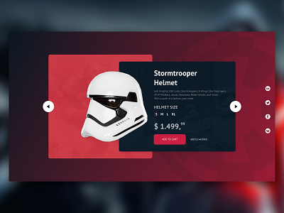 Star Wars Shop brand design ui web design