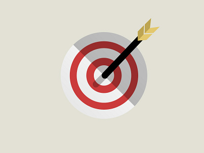 Target Icon design flat icon illustration target