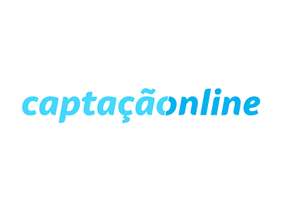Captação Online captação online custom lettering custom typeface logo logo design online