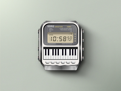Korg Kronos Watch icon design illustration rebound