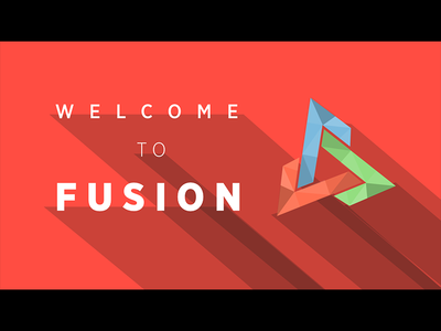 Welcome to Fusion flat pho 3d shadowy simple