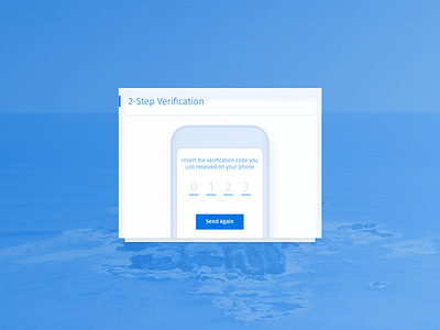 Login Screen 2 Step Verification