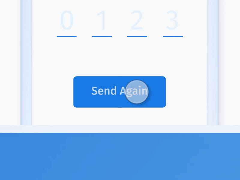 Loading Interaction for 2 Step Verification Login loader loading animation feedback web ux ui interaction login clean card app