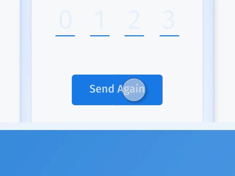 Loading Interaction for 2 Step Verification Login animation app card clean feedback interaction loader loading login ui ux web