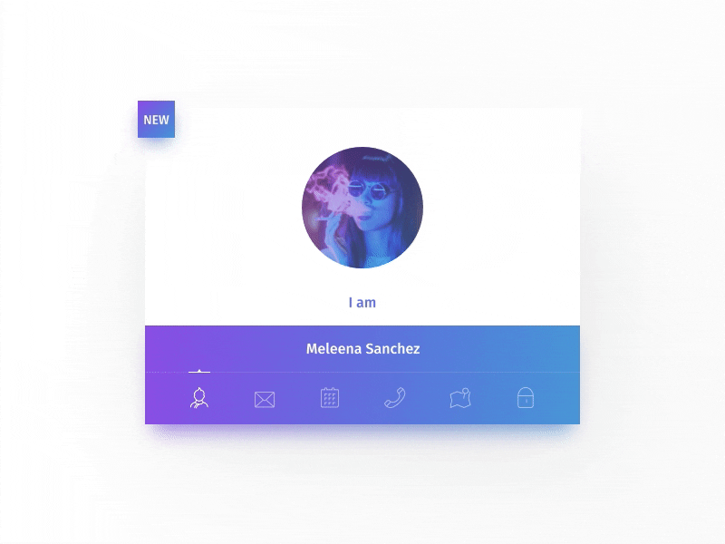 Persona UI Card by Bruno Charters ️ ️ on Dribbble