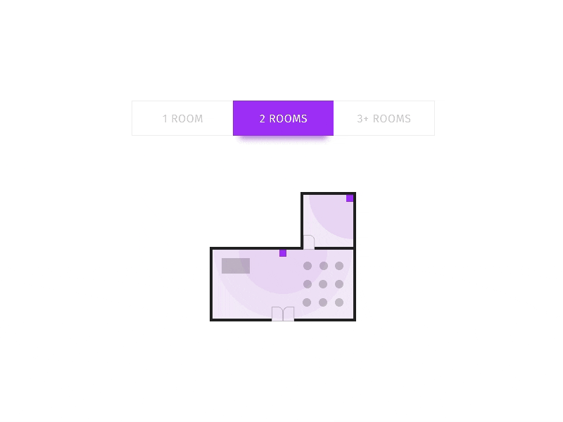 Room Interaction Exploration 60fps animation clean interaction design landing page marketing trend ui ux web design