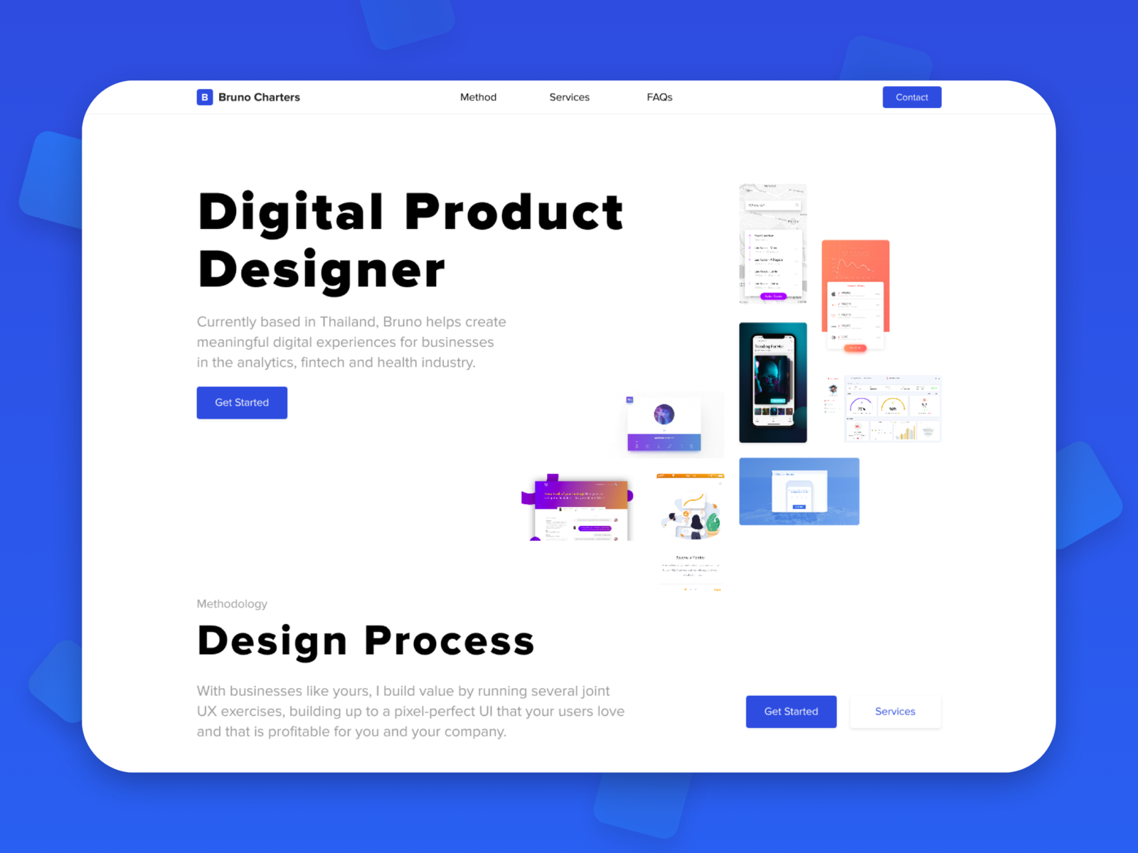 UX/UI Website by Bruno Charters ️ ️ on Dribbble