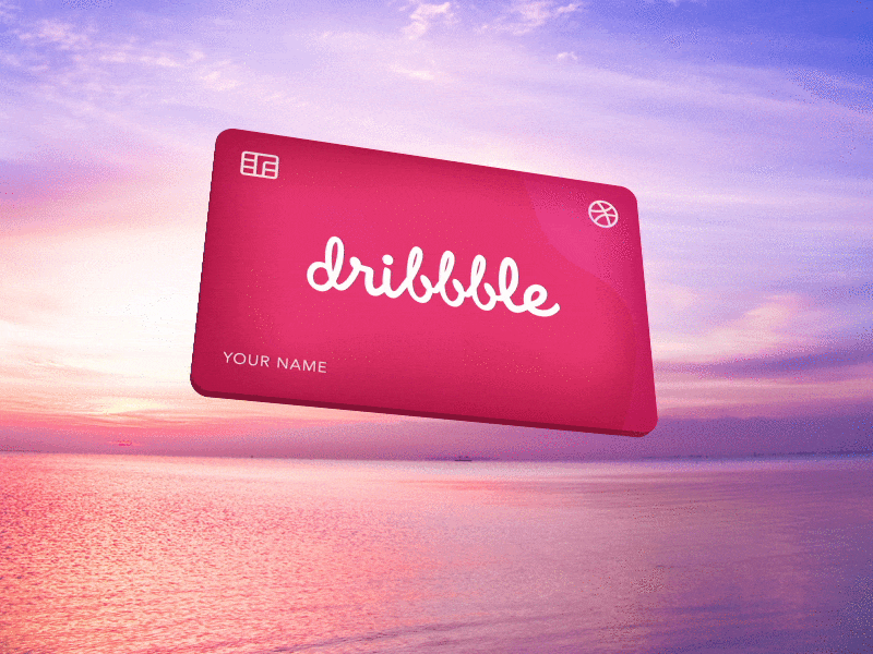 Unlimited card for likes :) 3d illustration animation branding collage design dribbble debut firstshot logo