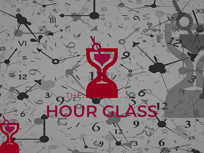 The Hour Glass bar logo brand identity branding business logo celebration logo clean logo hour glass logo letter logo logo logo maker minimalist logo startup logo wine logo
