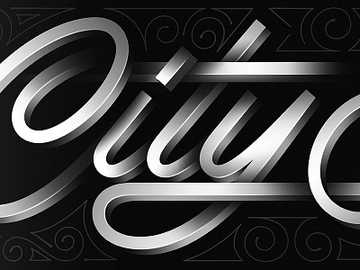 City Sounds Skateboard 3d blackandwhite design gradient letterig letters photoshop script skate stroke