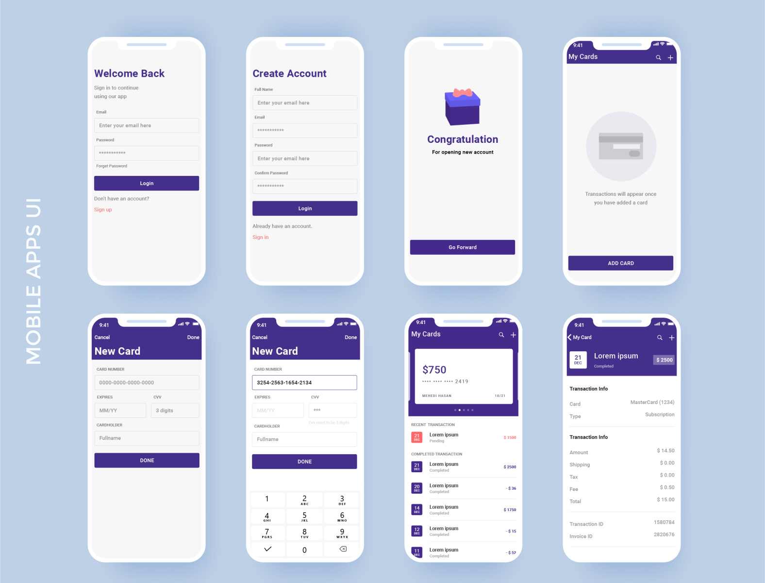 Mobile App UI Design by Mahboob on Dribbble