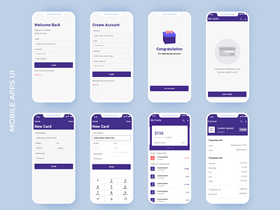 Mobile App UI Design by Mahboob on Dribbble