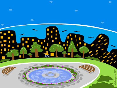 Minimal Park Scene