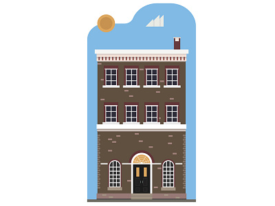 Southwark Registry Office - Wedding Invitation building commission design illustration invite sunshine vector wedding