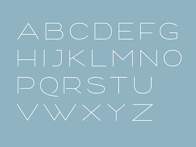Bulevard light Alphabet type design typeface typography
