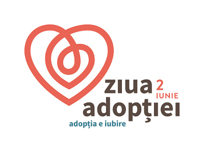 Ziua Adoptiei branding branding and identity logo