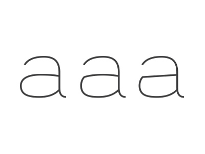 a's type design