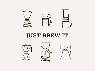 Just Brew It #2 coffee illustration