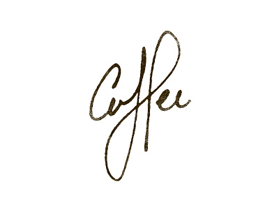 Coffee coffee lettering