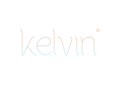 Kelvin lettering logo typography
