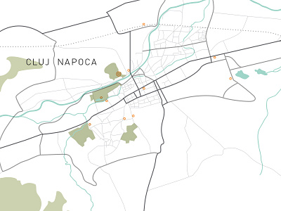 Cluj Map map romania