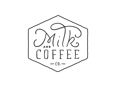 Milk & Coffee Co. 2 branding lettering