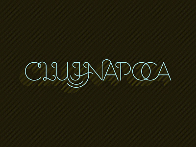 Cluj-Napoca lettering romania