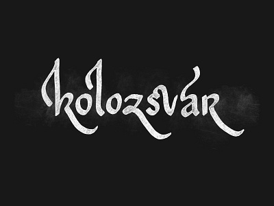 Kolozsvár lettering romania