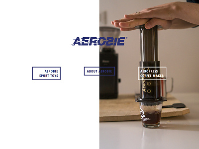 Aerobie Home aeropress coffee webdesign