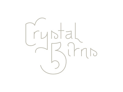 Crystal Birns Concept Mark branding lettering logo typography