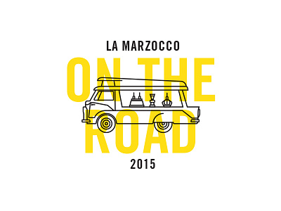 La Marzocco On The Road illustration logo