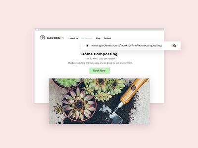 Plants & Garden Web Design