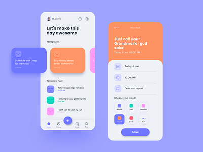 moood app design mobile app mood tasks app to do app ui ui design ux ux design